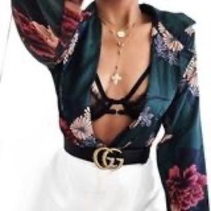Satin Wrap Bodysuit Jade × 1
S/M size 6